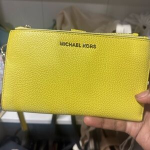 Michael Kors Vibrant Yellow Clutch